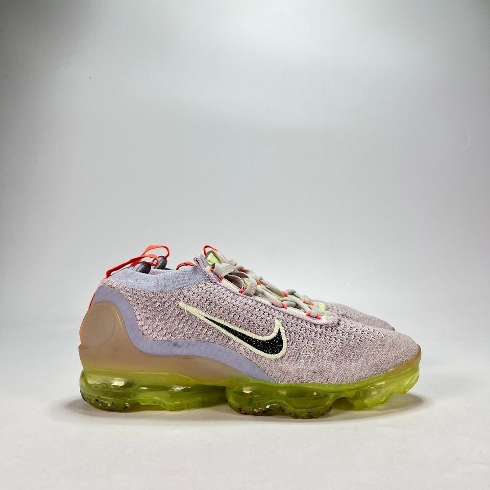 Nike Air VaporMax 2021 FK Light Bone Lime Running Shoes DC4112-003 Women's Sz 7